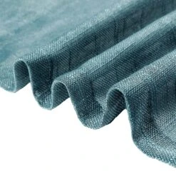 2 Pcs 52"x64" Faux Linen Curtains With Chrome Grommets -Optimal Home Decoration 2 pcs 52 x64 faux linen curtains with chrome grommets 28993809514559