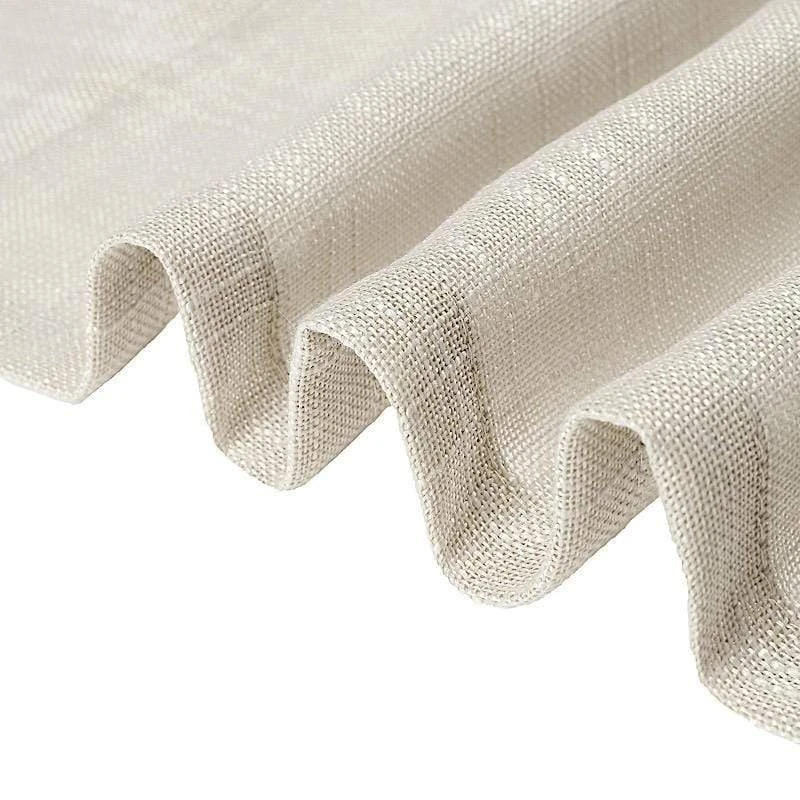 2 Pcs 52"x84" Faux Linen Curtains With Chrome Grommets 12 2 Pcs 52"x84" Faux Linen Curtains With Chrome Grommets - Image 10