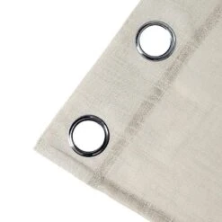 2 Pcs 52"x84" Faux Linen Curtains With Chrome Grommets 29 2 Pcs 52"x84" Faux Linen Curtains With Chrome Grommets -Optimal Home Decoration 2 pcs 52 x84 faux linen curtains with chrome grommets 28994443640895