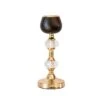 2 Pcs 7" 11" Tall Metallic Candle Holders Centerpieces With Crystal - Gold And Black 2 2 Pcs 7" 11" Tall Metallic Candle Holders Centerpieces With Crystal - Gold And Black -Optimal Home Decoration 2 pcs 7 11 tall metallic candle holders centerpieces with crystal gold and black chdlr cand 015 gdblk 4744079474751