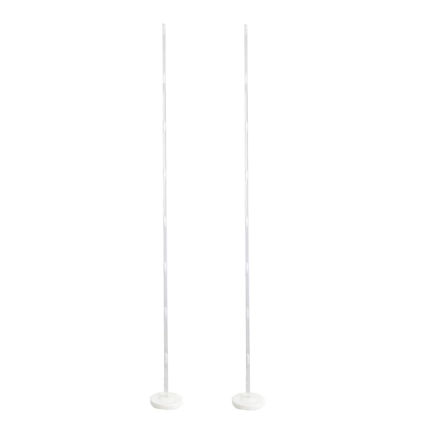 2 Pcs 8 Ft Balloon Columns Stand Kit Set - White 4 2 Pcs 8 Ft Balloon Columns Stand Kit Set - White - Image 2