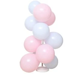 2 Pcs 8 Ft Balloon Columns Stand Kit Set - White