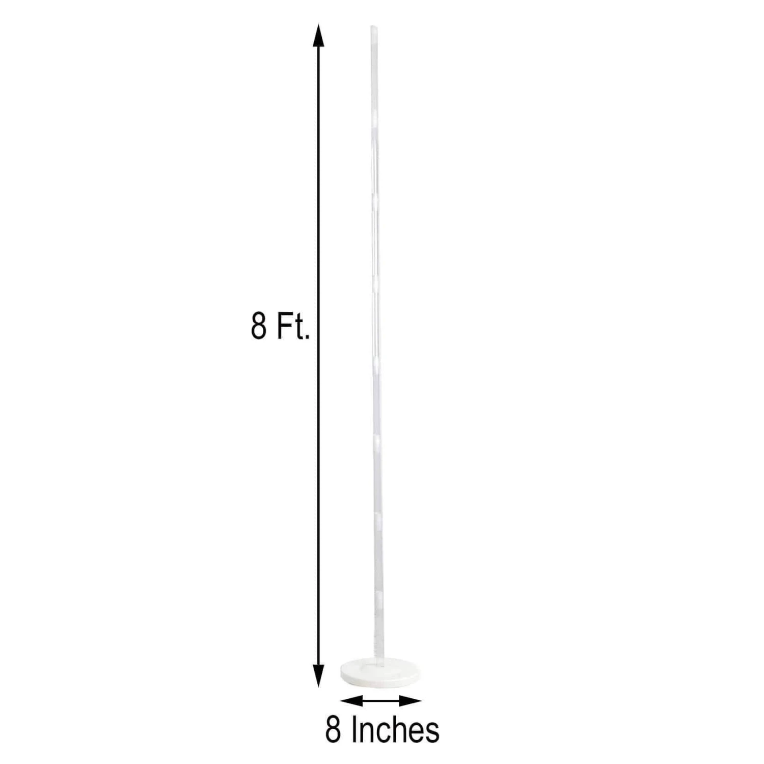 2 Pcs 8 Ft Balloon Columns Stand Kit Set - White 7 2 Pcs 8 Ft Balloon Columns Stand Kit Set - White - Image 5