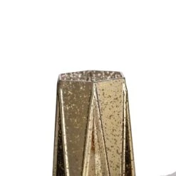 2 Pcs 8" Tall Mercury Glass Geometric Vases - Gold 19 2 Pcs 8" Tall Mercury Glass Geometric Vases - Gold -Optimal Home Decoration 2 pcs 8 tall mercury glass geometric vases gold vase a58 8 gold 13768447066175