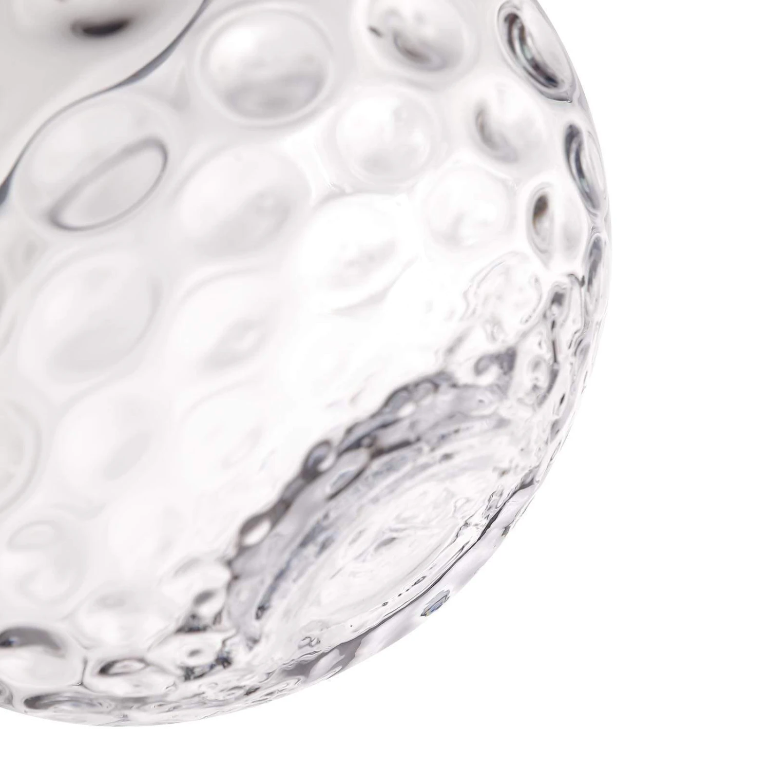 2 Pcs 8" Tall Round Glass Hobnail Vases - Clear 6 2 Pcs 8" Tall Round Glass Hobnail Vases - Clear - Image 4