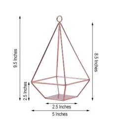 2 Pcs 9.5" Tall Geometric Candle Holders Metal Lanterns -Optimal Home Decoration 2 pcs 9 5 tall geometric candle holders metal lanterns 28940529434687