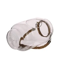 2 Pcs 9.5" Tall Glass Hanging Jar Vases With Jute Rope Handle - Clear 23 2 Pcs 9.5" Tall Glass Hanging Jar Vases With Jute Rope Handle - Clear -Optimal Home Decoration 2 pcs 9 5 tall glass hanging jar vases with jute rope handle clear vase a50 9 13768375926847