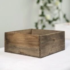 2 Pcs 9" Natural Wood Square Plant Holder Boxes Centerpieces 29 2 Pcs 9" Natural Wood Square Plant Holder Boxes Centerpieces -Optimal Home Decoration 2 pcs 9 natural wood square plant holder boxes centerpieces 28968479916095