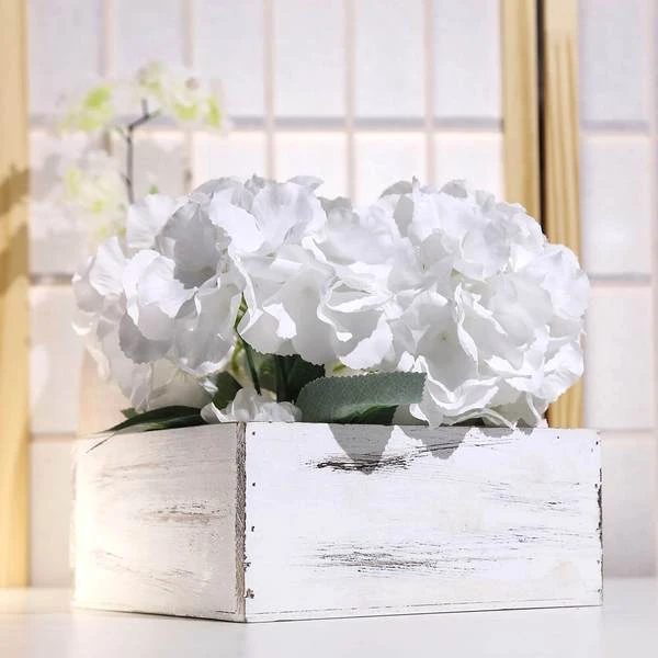 2 Pcs 9" Natural Wood Square Plant Holder Boxes Centerpieces 18 2 Pcs 9" Natural Wood Square Plant Holder Boxes Centerpieces - Image 16
