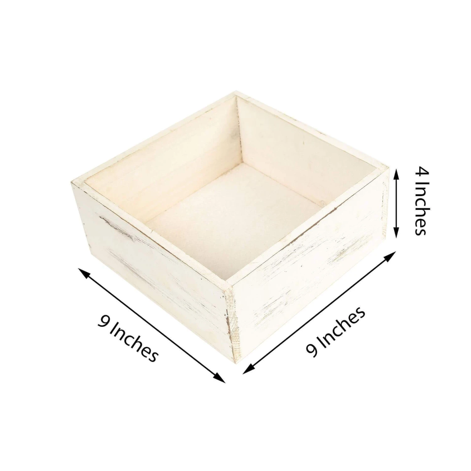 2 Pcs 9" Natural Wood Square Plant Holder Boxes Centerpieces 14 2 Pcs 9" Natural Wood Square Plant Holder Boxes Centerpieces - Image 12
