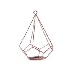 2 Pcs 9" Tall Geometric Pentagon Candle Holders Metal Lanterns -Optimal Home Decoration 2 pcs 9 tall geometric pentagon candle holders metal lanterns iron hold 001 054 28940464029759
