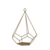 2 Pcs 9" Tall Geometric Pentagon Candle Holders Metal Lanterns -Optimal Home Decoration 2 pcs 9 tall geometric pentagon candle holders metal lanterns iron hold 001 gold 28939817156671