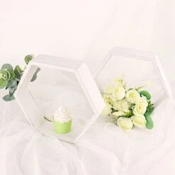 2 Pcs 9" Tall Hexagon Wood Geometric Wall Shelves 39 2 Pcs 9" Tall Hexagon Wood Geometric Wall Shelves -Optimal Home Decoration 2 pcs 9 tall hexagon wood geometric wall shelves 29358809153599