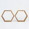 2 Pcs 9" Tall Hexagon Wood Geometric Wall Shelves 1 2 Pcs 9" Tall Hexagon Wood Geometric Wall Shelves -Optimal Home Decoration 2 pcs 9 tall hexagon wood geometric wall shelves wod hopshlf hex3 nat 28968480243775