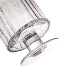 2 Pcs 9" Tall Ribbed Pedestal Glass Vases Centerpieces - Clear 10 2 Pcs 9" Tall Ribbed Pedestal Glass Vases Centerpieces - Clear -Optimal Home Decoration 2 pcs 9 tall ribbed pedestal glass vases centerpieces clear vase a33 9 28586563633215