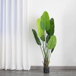 2 Pcs Bird Of Paradise Potted Artificial Plants - Green 39 2 Pcs Bird Of Paradise Potted Artificial Plants - Green -Optimal Home Decoration 2 pcs bird of paradise potted artificial plants green 29198657978431