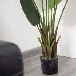 2 Pcs Bird Of Paradise Potted Artificial Plants - Green 35 2 Pcs Bird Of Paradise Potted Artificial Plants - Green -Optimal Home Decoration 2 pcs bird of paradise potted artificial plants green 29198658142271
