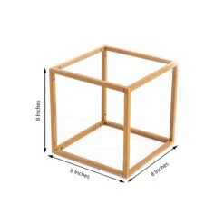 2 Geometric Cube Metal Stands Wedding Flower Vase Holders 24 2 Geometric Cube Metal Stands Wedding Flower Vase Holders -Optimal Home Decoration 2 pcs geometric cube metal stands wedding flower vase holders 29038579220543