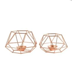 2 Pcs Geometric Metal Hexagon Flower Vases Tealight Candle Holders 36 2 Pcs Geometric Metal Hexagon Flower Vases Tealight Candle Holders -Optimal Home Decoration 2 pcs geometric metal hexagon flower vases tealight candle holders 28939818500159