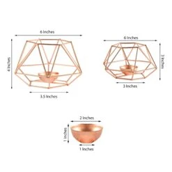 2 Pcs Geometric Metal Hexagon Flower Vases Tealight Candle Holders 38 2 Pcs Geometric Metal Hexagon Flower Vases Tealight Candle Holders -Optimal Home Decoration 2 pcs geometric metal hexagon flower vases tealight candle holders 28939818565695
