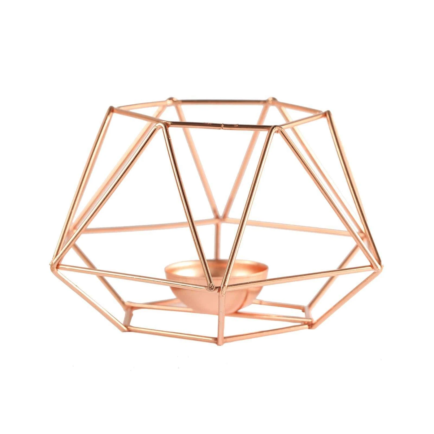 2 Pcs Geometric Metal Hexagon Flower Vases Tealight Candle Holders 16 2 Pcs Geometric Metal Hexagon Flower Vases Tealight Candle Holders - Image 14