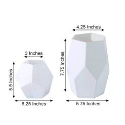 2 Pcs Glass Geometric Flower Vases Candle Holders Set 41 2 Pcs Glass Geometric Flower Vases Candle Holders Set -Optimal Home Decoration 2 pcs glass geometric flower vases candle holders set 28973998374975
