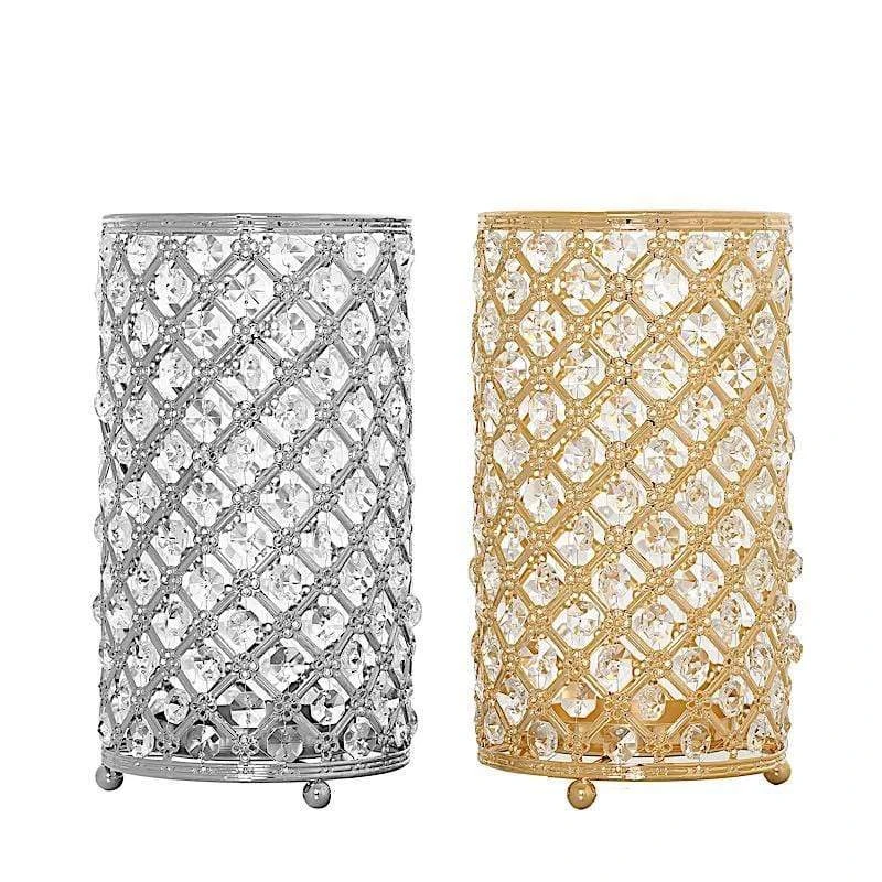 2 Pcs Metallic Candle Holders Wedding Centerpieces 8 2 Pcs Metallic Candle Holders Wedding Centerpieces - Image 6