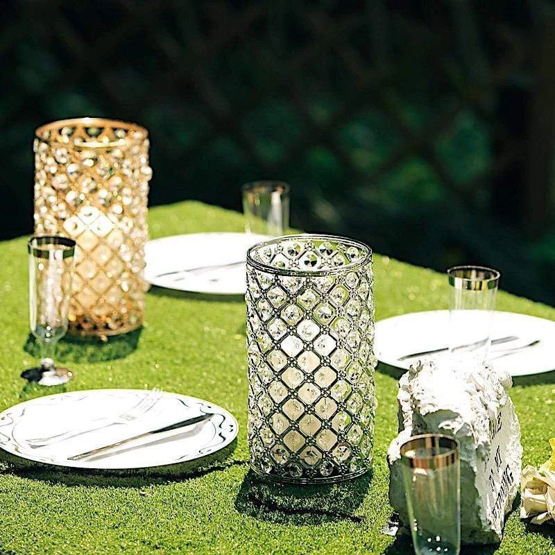 2 Pcs Metallic Candle Holders Wedding Centerpieces 11 2 Pcs Metallic Candle Holders Wedding Centerpieces - Image 9