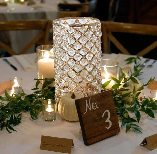 2 Pcs Metallic Candle Holders Wedding Centerpieces 16 2 Pcs Metallic Candle Holders Wedding Centerpieces - Image 14
