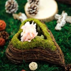 2 Pcs Natural Moss Hearts Planter Boxes - Green And Brown 15 2 Pcs Natural Moss Hearts Planter Boxes - Green And Brown -Optimal Home Decoration 2 pcs natural moss hearts planter boxes green and brown moss plnt 014 grn 5148745302079