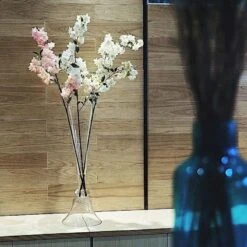 2 Pcs Reversible Trumpet Glass Vases 27 2 Pcs Reversible Trumpet Glass Vases -Optimal Home Decoration 2 pcs reversible trumpet glass vases 29041893965887