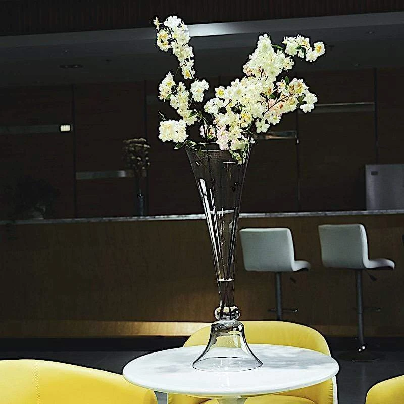 2 Pcs Reversible Trumpet Glass Vases 10 2 Pcs Reversible Trumpet Glass Vases - Image 8