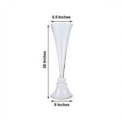 2 Pcs Reversible Trumpet Glass Vases 31 2 Pcs Reversible Trumpet Glass Vases -Optimal Home Decoration 2 pcs reversible trumpet glass vases 29041894129727