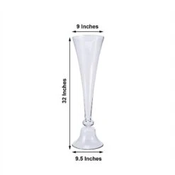 2 Pcs Reversible Trumpet Glass Vases 38 2 Pcs Reversible Trumpet Glass Vases -Optimal Home Decoration 2 pcs reversible trumpet glass vases 29042419302463