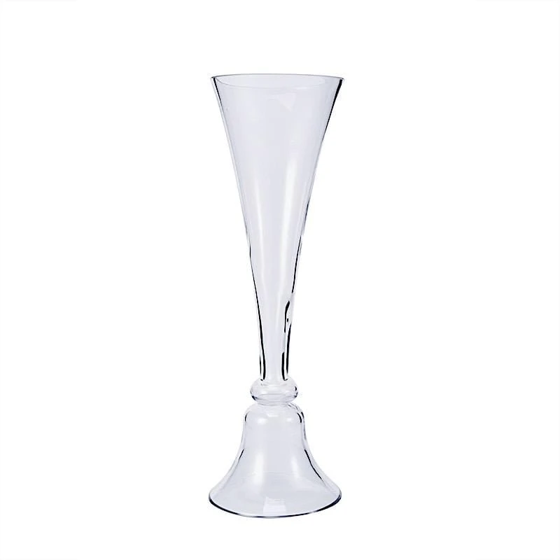 2 Pcs Reversible Trumpet Glass Vases 4 2 Pcs Reversible Trumpet Glass Vases - Image 2