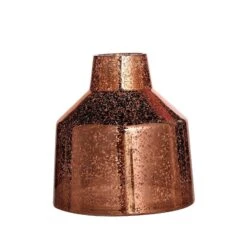 2 Tapered Neck Mercury Glass Vases