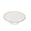 2 Round 12" Plastic Cake Stand Dessert Display Riser With Gold Rim - Clear 1 2 Round 12" Plastic Cake Stand Dessert Display Riser With Gold Rim - Clear -Optimal Home Decoration 2 round 12 plastic cake stand dessert display riser with gold rim clear cake plst r012 clgd 30794527342655