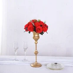 2 Bouquets 10" Silk Roses Artificial Flower Balls 37 2 Bouquets 10" Silk Roses Artificial Flower Balls -Optimal Home Decoration 2 silk 10 artificial flower ball bouquets for centerpieces 30967798661183