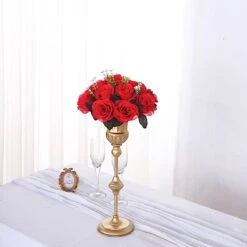 2 Bouquets 10" Silk Roses Artificial Flower Balls 36 2 Bouquets 10" Silk Roses Artificial Flower Balls -Optimal Home Decoration 2 silk 10 artificial flower ball bouquets for centerpieces 30967799251007