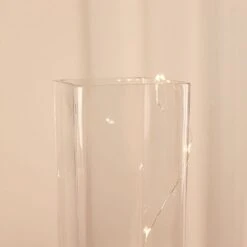 2 Square Tall Cylinder Glass Flower Vases Centerpieces - Clear -Optimal Home Decoration 2 square tall cylinder glass flower vases centerpieces clear 30479564800063
