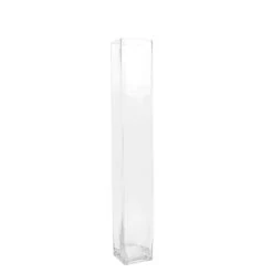 2 Square Tall Cylinder Glass Flower Vases Centerpieces - Clear -Optimal Home Decoration 2 square tall cylinder glass flower vases centerpieces clear vase a6 32 30479565389887