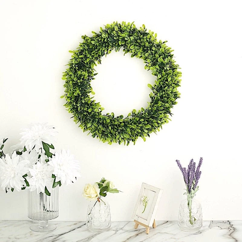 2 Wreaths 21" Artificial Leaves Candle Rings 18 2 Wreaths 21" Artificial Leaves Candle Rings - Image 16