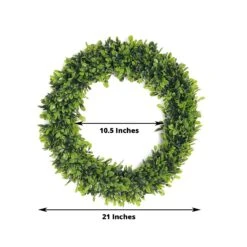 2 Wreaths 21" Artificial Leaves Candle Rings 32 2 Wreaths 21" Artificial Leaves Candle Rings -Optimal Home Decoration 2 wreaths 21 artificial leaves candle rings 29336488312895