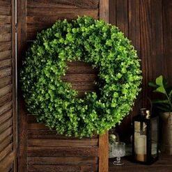 2 Wreaths 21" Artificial Leaves Candle Rings 41 2 Wreaths 21" Artificial Leaves Candle Rings -Optimal Home Decoration 2 wreaths 21 artificial leaves candle rings 29336498274367
