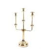 20" Metal 3 Arm Candelabra Taper Candle Holder Centerpiece - Gold -Optimal Home Decoration 20 metal 3 arm candelabra taper candle holder centerpiece gold iron cand tp013 3 gold 30536821112895