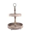 20" Round 2 Tier Wooden Cupcake Stand Dessert Serving Tray - Brown 1 20" Round 2 Tier Wooden Cupcake Stand Dessert Serving Tray - Brown -Optimal Home Decoration 20 round 2 tier wooden cupcake stand dessert serving tray brown cake wod008 12 brn 30581694890047