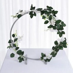 20" Round Metal Floral Hoop Standing Wreath Centerpiece Ring -Optimal Home Decoration 20 round metal floral hoop standing wreath centerpiece ring 28968480768063
