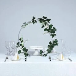 20" Round Metal Floral Hoop Standing Wreath Centerpiece Ring -Optimal Home Decoration 20 round metal floral hoop standing wreath centerpiece ring 28968480800831