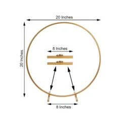 20" Round Metal Floral Hoop Standing Wreath Centerpiece Ring -Optimal Home Decoration 20 round metal floral hoop standing wreath centerpiece ring 29002132684863