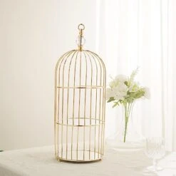 22" Tall 3 Tier Metal With Mirror Glass Hanging Bird Cage Dessert Stand - Gold 17 22" Tall 3 Tier Metal With Mirror Glass Hanging Bird Cage Dessert Stand - Gold -Optimal Home Decoration 22 tall 3 tier metal with mirror glass hanging bird cage dessert stand gold chdlr cake13 l gold 28573353476159